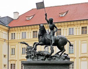Sárkányölő Szent György szobra Kolozsváron
